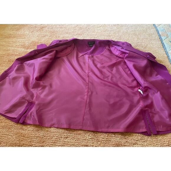 Shomi Vintage Silk  Lined Short Sleeve Button Up Women’s Pink Jacket Size 14 - Picture 7 of 10